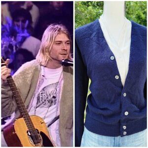 Authentic Vintage 70's 80's Grandpacore Grandma Grunge Cardigan Fall Cardigan